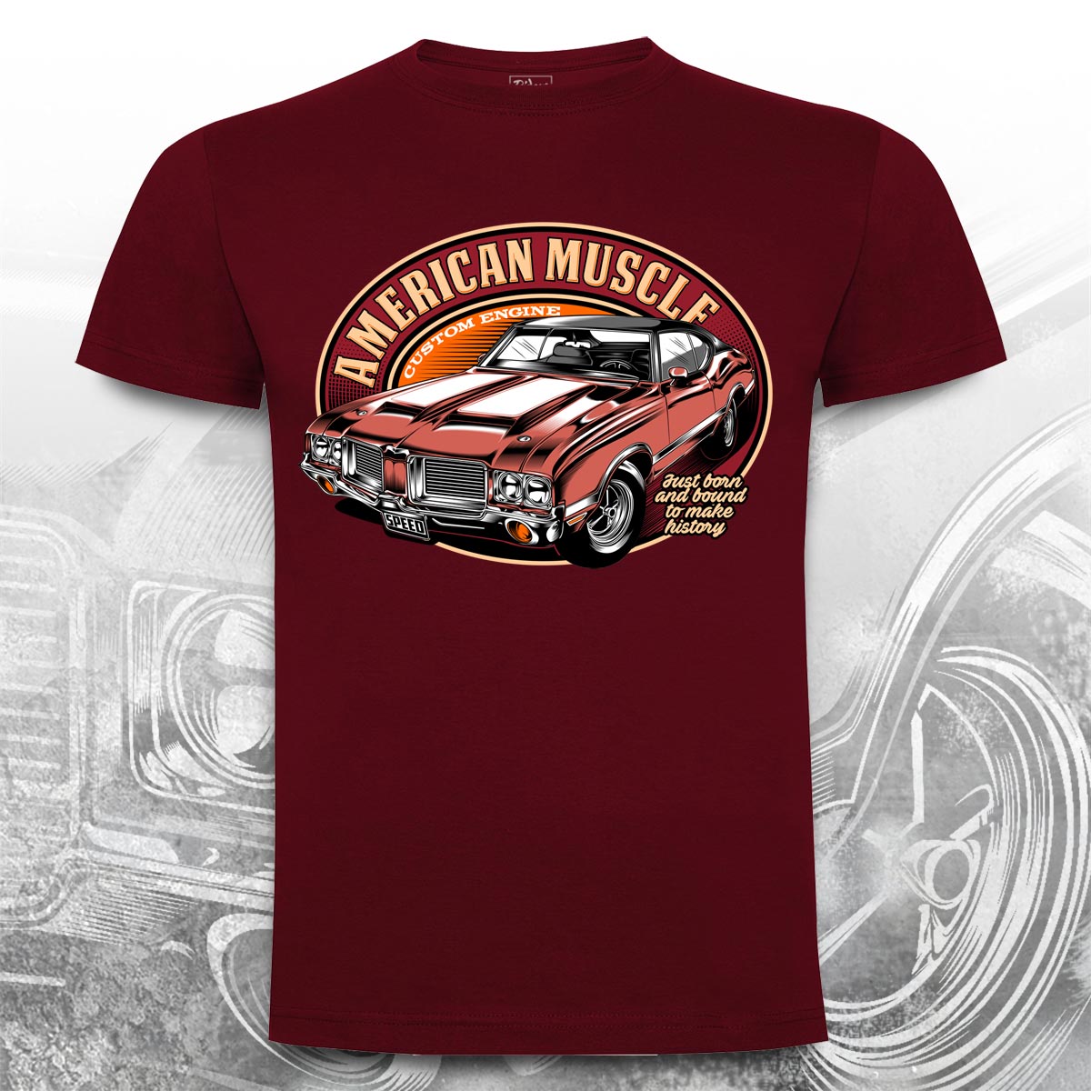 Camiseta American Muscle, Custom Engine