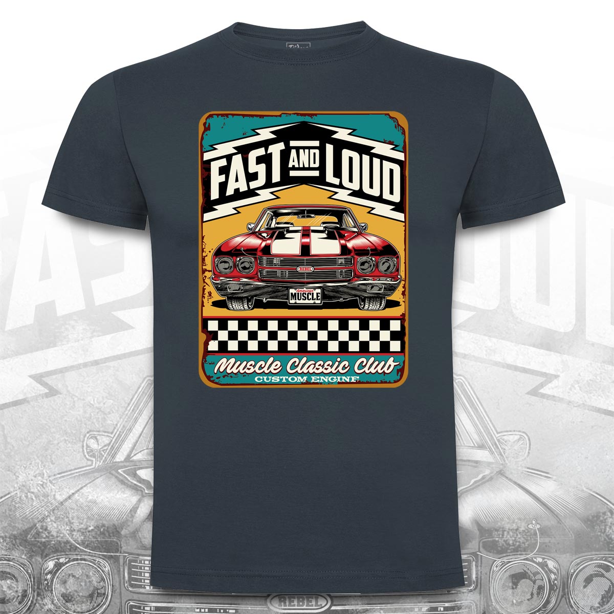 Camiseta Fast and Loud, Custom engine